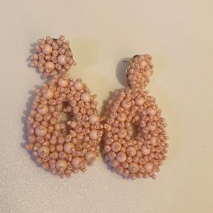 BaubleBar earrings! Light pink - shell/bead style. Barely worn.
